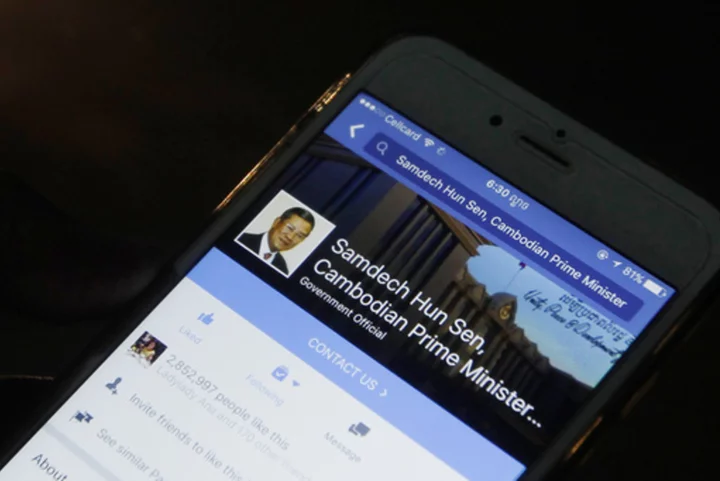 Cambodia's leader returns to Facebook weeks after an acrimonious breakup with the platform